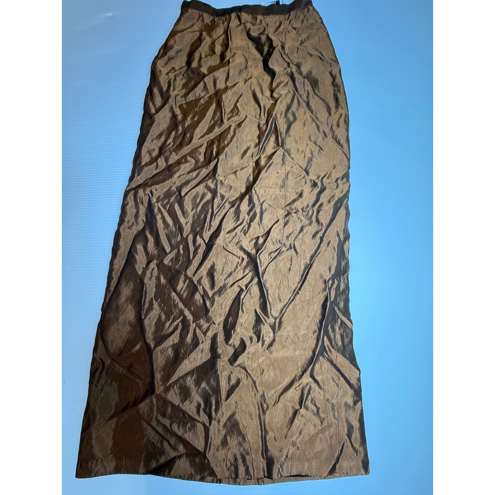 J.R. Nites Petites Bronze‎ Maxi Skirt Size 4P Elegant Party Evening Career